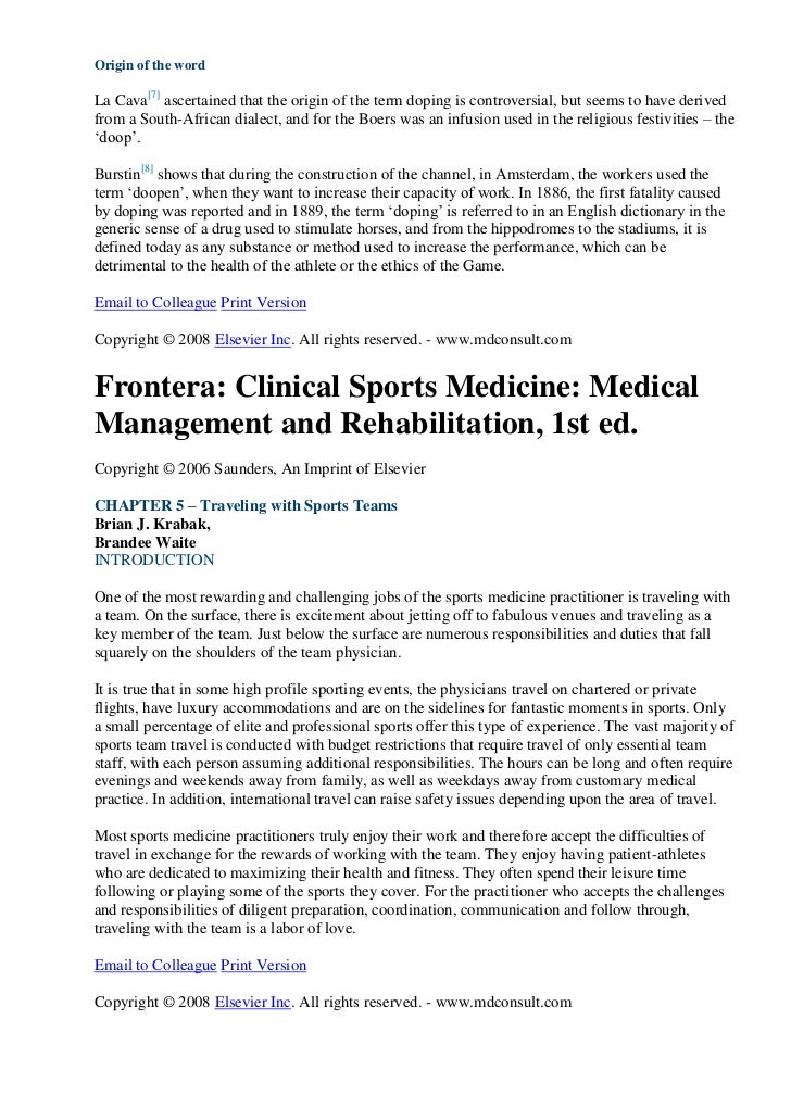 sport medicine jobs