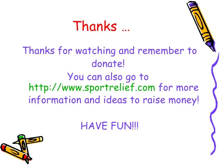 Sport relief homework picture