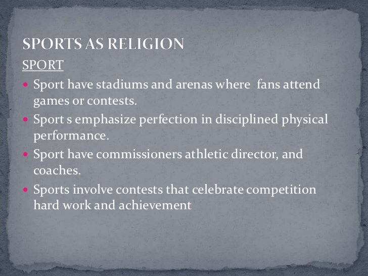 Sport & religions