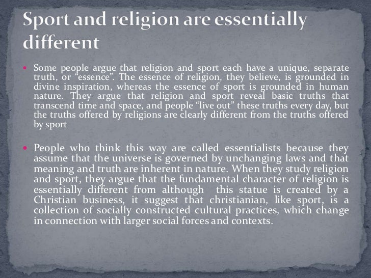 Sport & religions