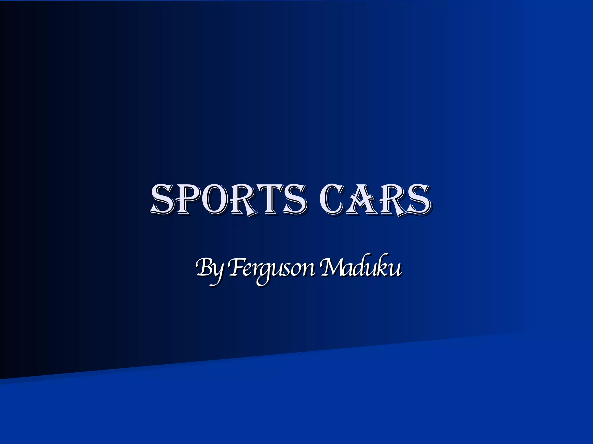 Sports Cars PPT