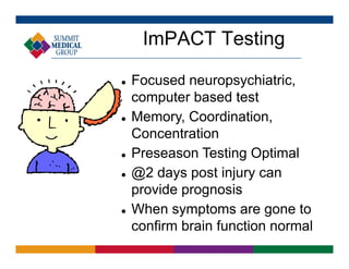 Impact Computer Testing Tackling Sports Concussions Head On | PDF