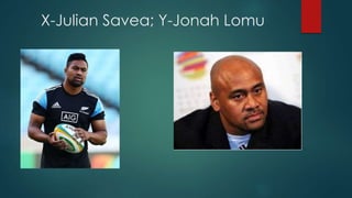 X-Julian Savea; Y-Jonah Lomu
 