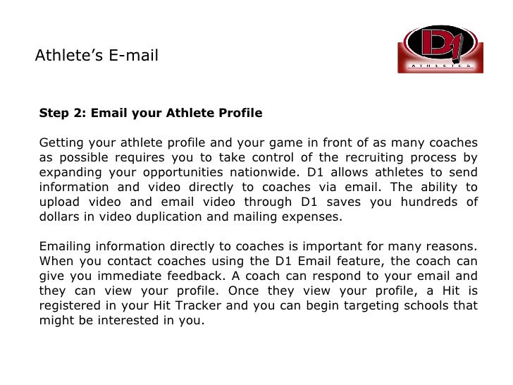 D1 Athlete's Sports Recruiting