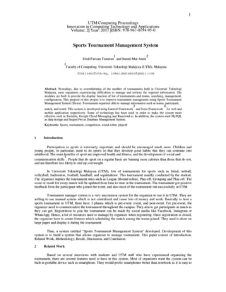 Sports tournament-management-system