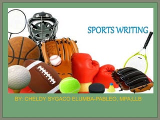 Sports Writing by Joji Ubaldo Cabatic