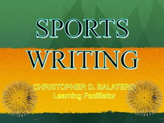 SPORTS-WRITING-PPT.pptx