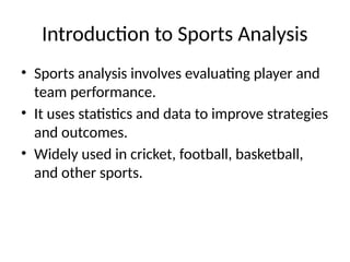 Sports_Analysis_Presentation for students | PPTX