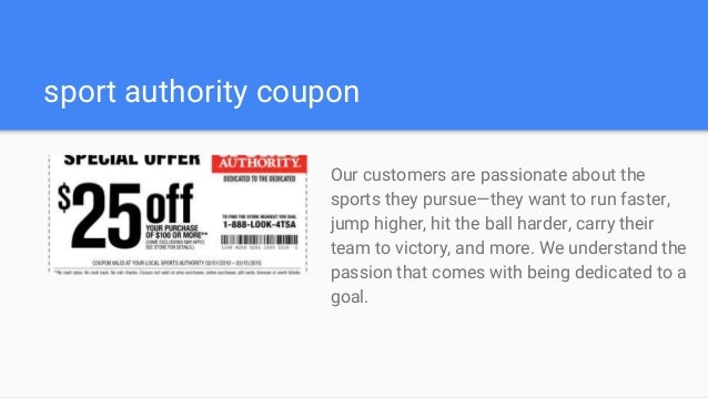 Geo coupons sports authority