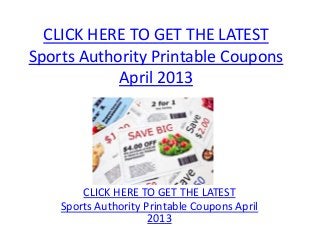 Sports Authority Printable Coupons April 2013 - Sports Authority Prin…