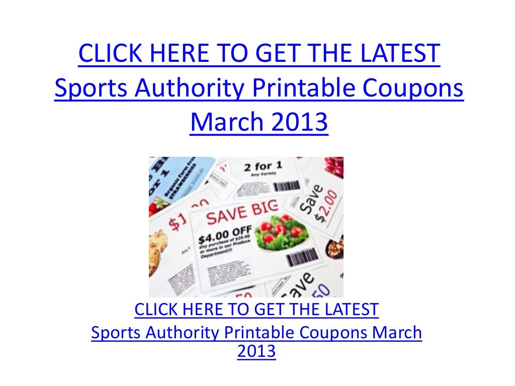 Sports Authority Printable Coupons March 2013 - Sports Authority Prin…