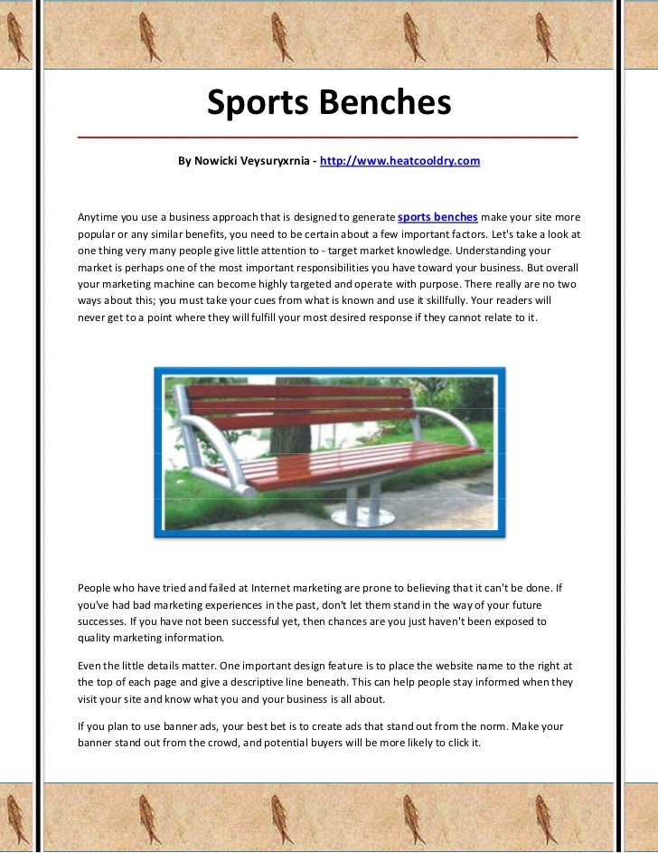 Sports Benches
