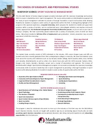 Sports Business Management Manhattanville College School Of Graduat Sports Business Management Manhattanville College School Of Graduat
