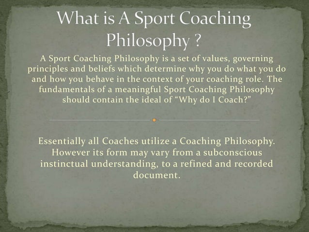 Sports Coaching Philosophy PPT sports-coaching-philosophy-ppt
