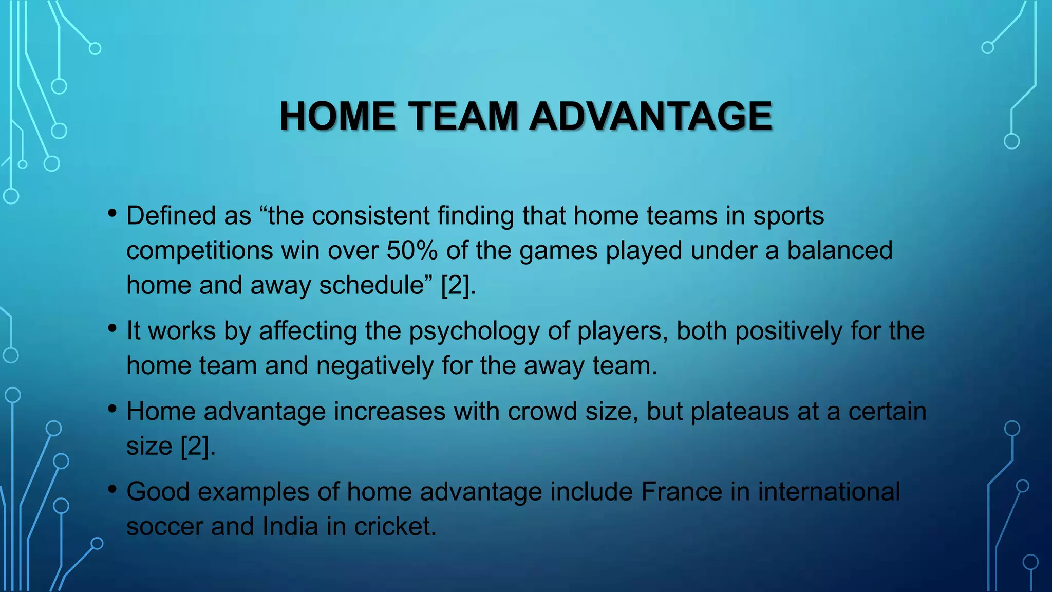 Home Team Advantage | PPTX