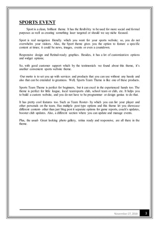 Sports event | DOCX