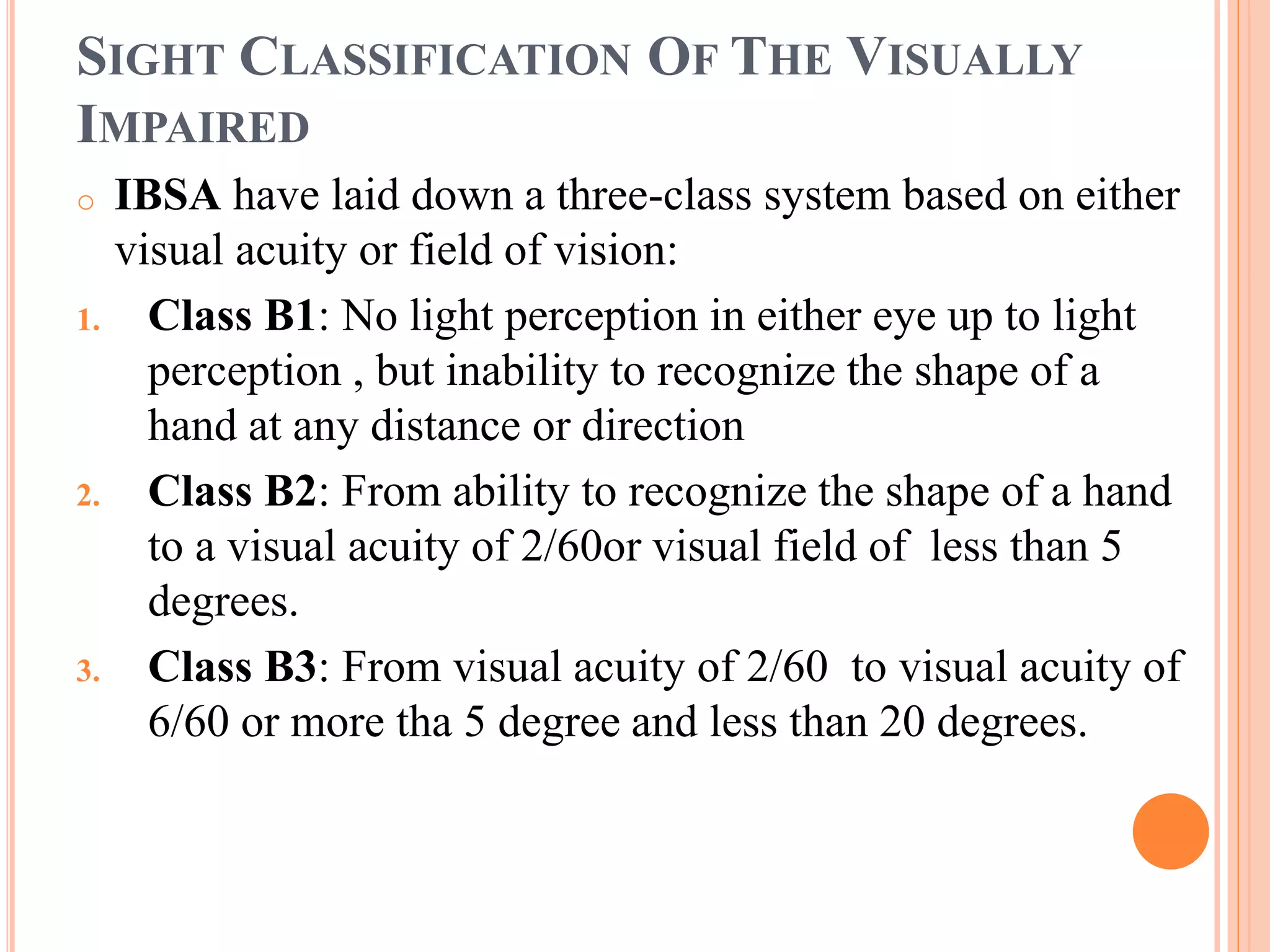 Sports for visually impaired | PPTX