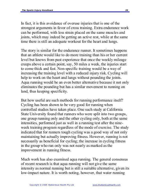 Essays on sports injuries