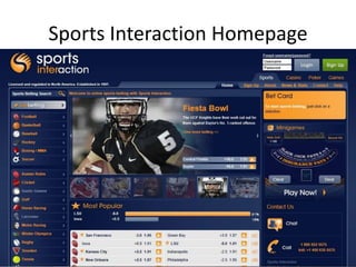Sports Interaction Homepage

 