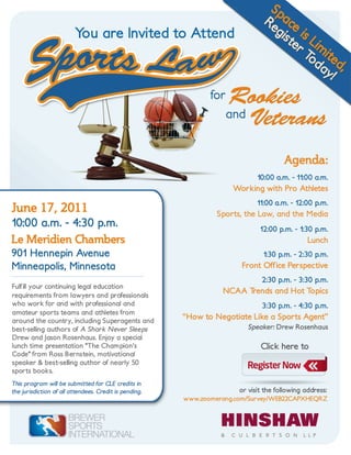 Sports law brochure