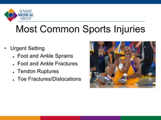 Ankle and Foot Injuries for Athletes - Dr. Andre Ross - Livingston ...