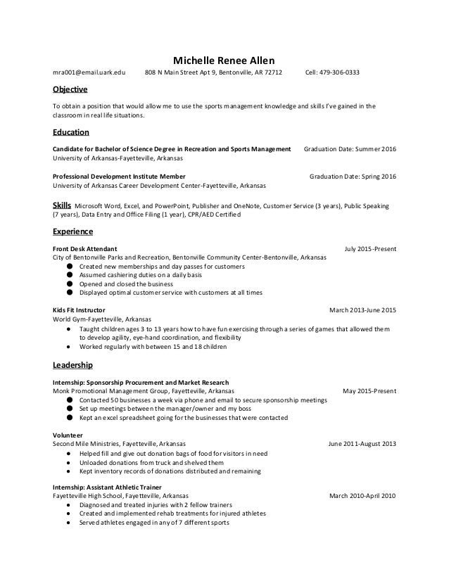 Manager tools resume example