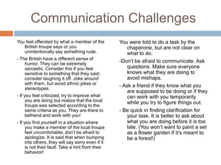 See Production at local theatre (Actual show TBA)Day 5Day 6