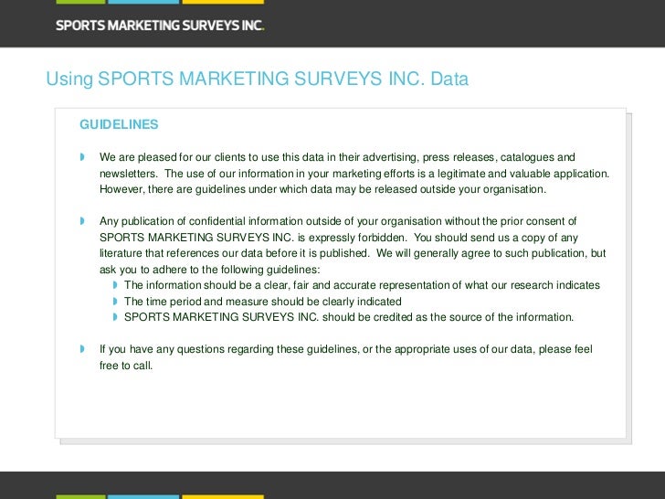 Igtm pre event golf survey by sports marketing survey part II