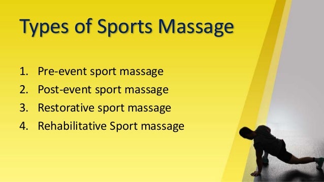 Sports Massage Types And Benefits