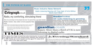 THE POWER OF RADIO
 