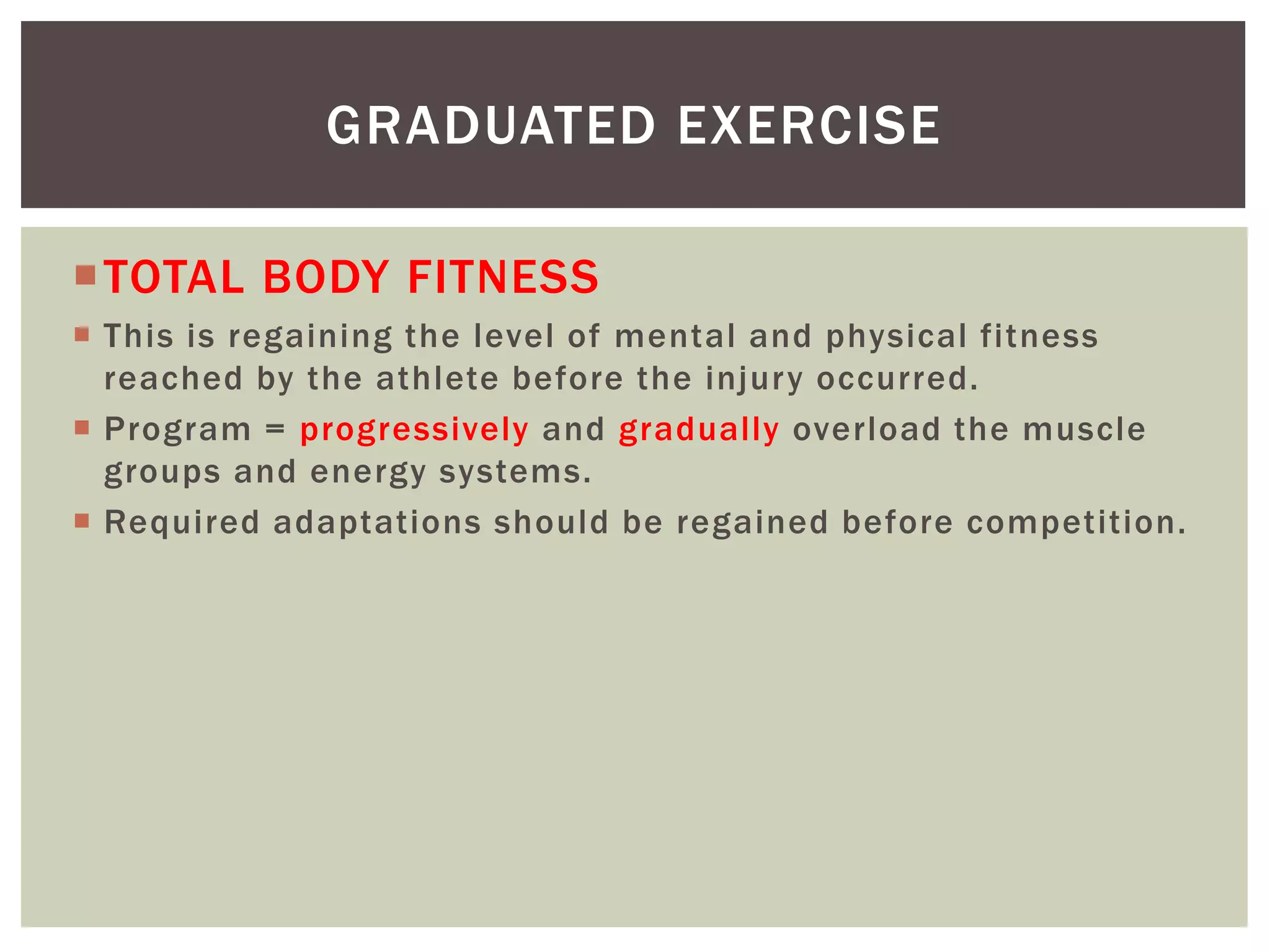 Sports medicine rehabilitation_procedures | PPTX