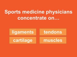 Sports Medicine: Orthopedics