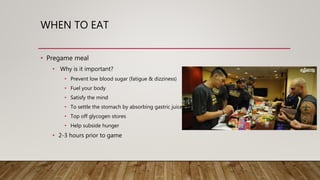 Sports Nutrition (OneNote Assignment) | PPT