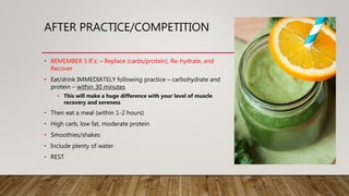 Sports Nutrition (OneNote Assignment) | PPT