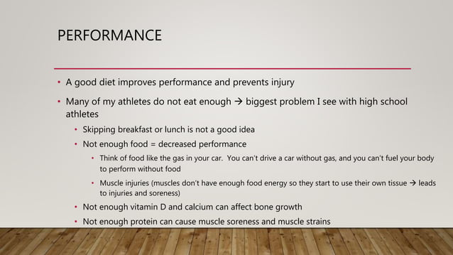 Sports Nutrition (OneNote Assignment) | PPT