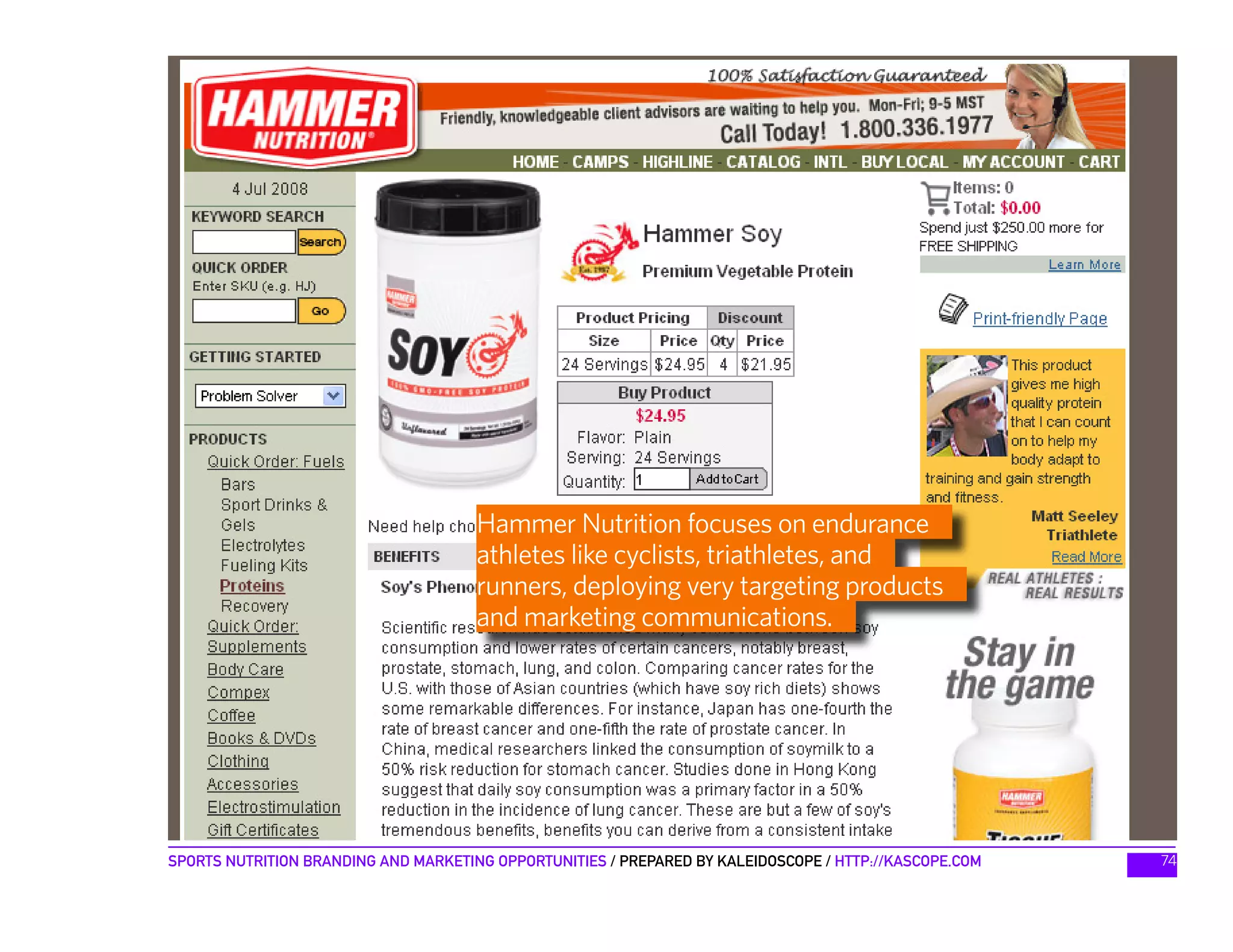 Sports Nutrition Opportunities