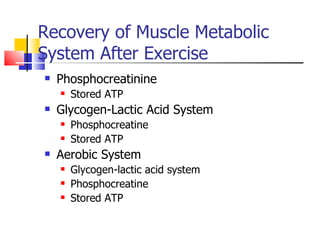 Sports Physiology | PPT