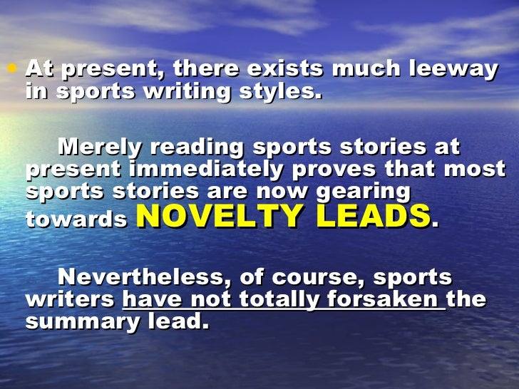 Sports Writing