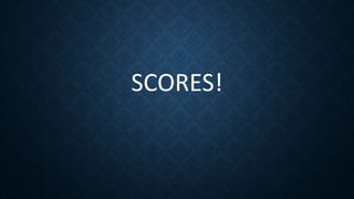 SCORES!
 