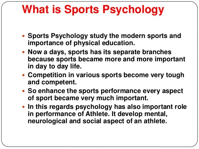 The Importance Of Sport Psychology In Sport