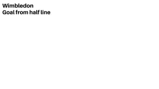 Wimbledon
Goal from half line
 