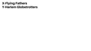 X-Flying Fathers
Y-Harlem Globetrotters
 