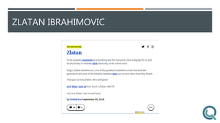 ZLATAN IBRAHIMOVIC
 