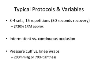 Sports Therapy Organisation Conference - Blood Flow Restriction ...