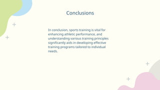 Conclusion In Sports Sports Training(including sports trainng principle and many more things ...