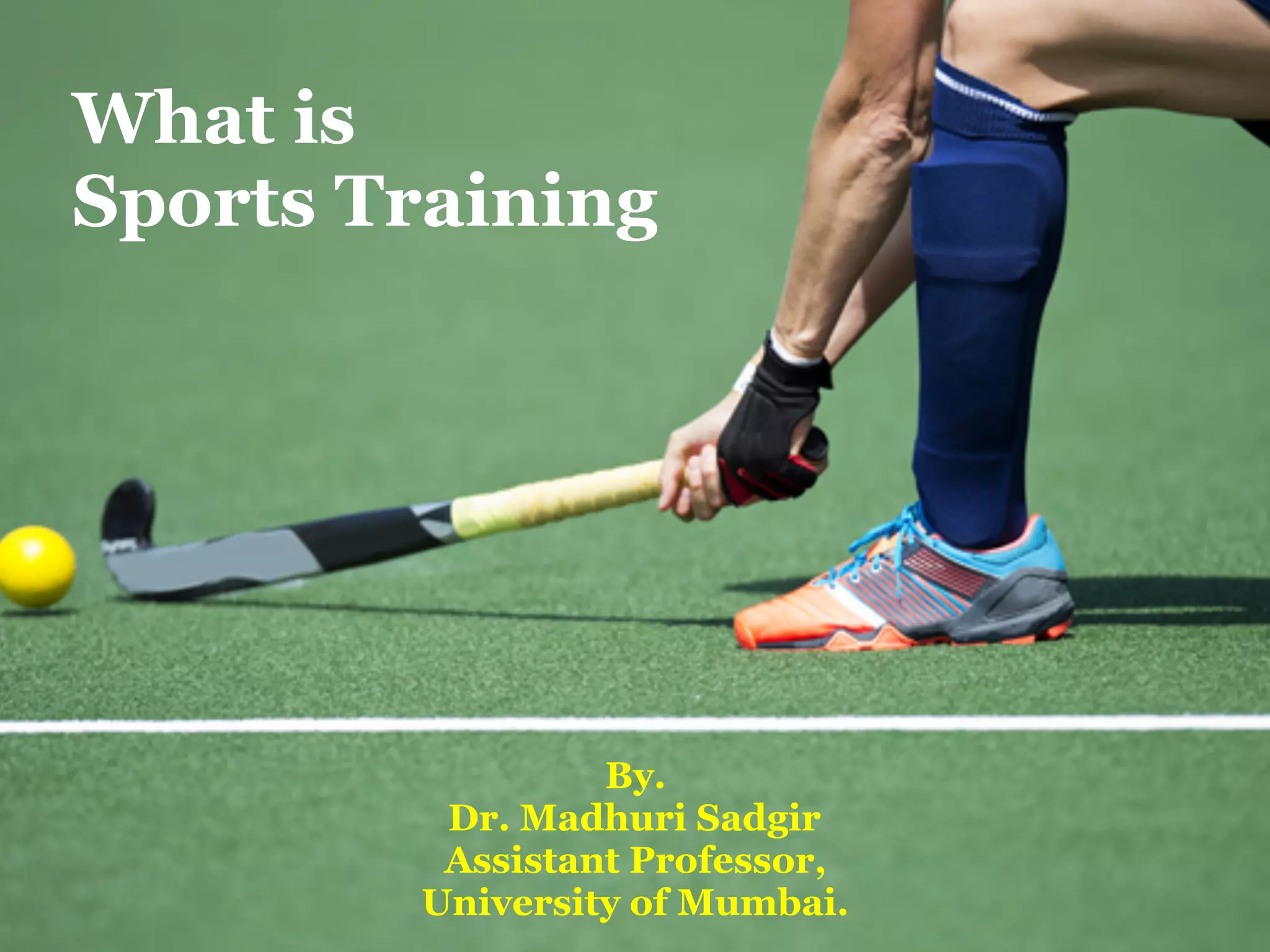 Sports Training Definition PPT