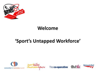 Welcome

‘Sport’s Untapped Workforce’
 