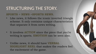 Text Structure Examples Using Sports SPORTS WRITING-campus journalism....pptx