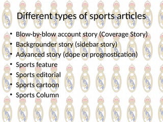 Sports Article Types Sports WSESSION 4 INNER HEALING.pptxriting.pptx