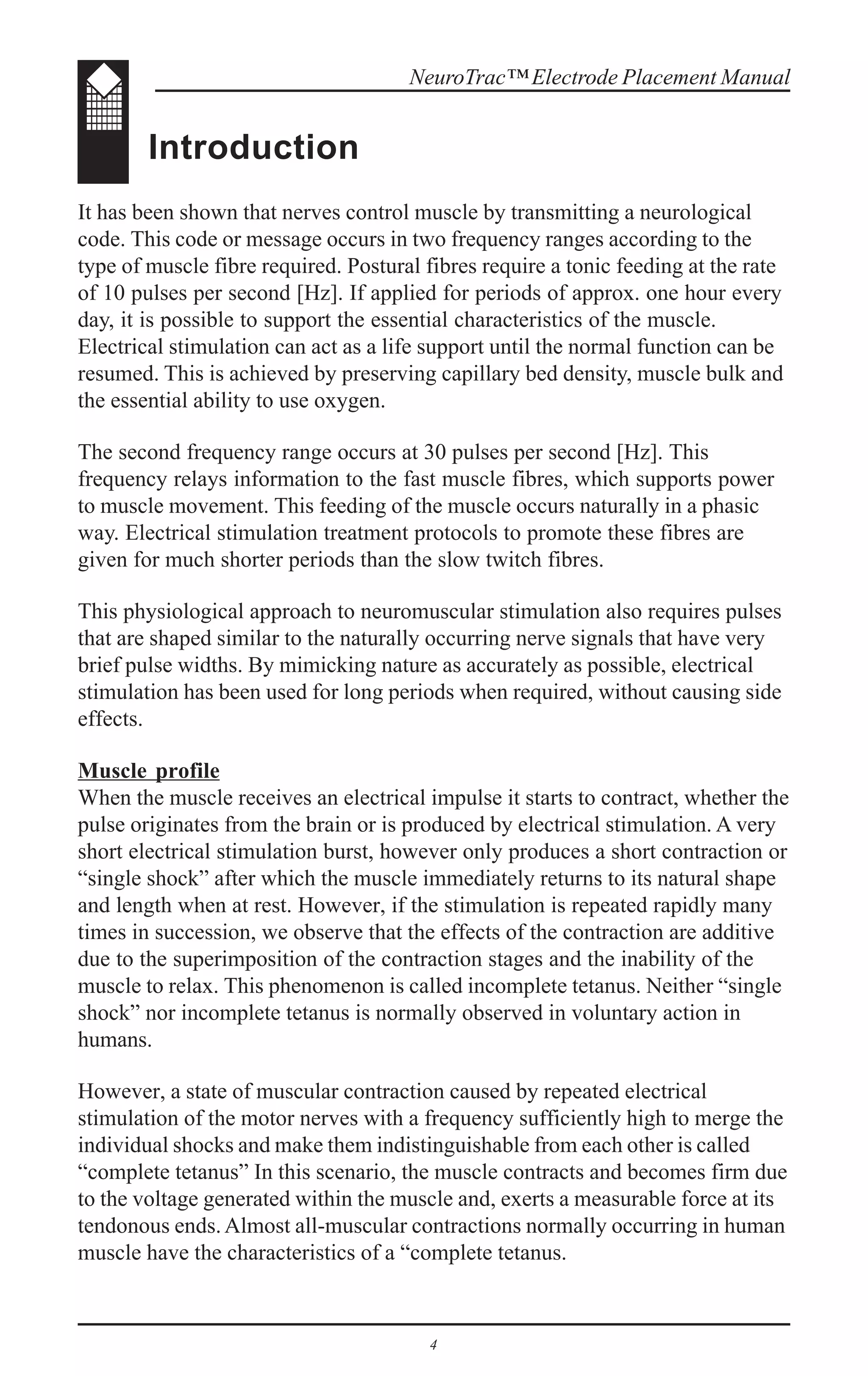 NeuroTrac Sports XL electrode placement manual (English) | PDF